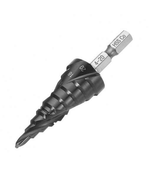 HRC89 AlTiN Coating Step Drill Bit 4-20mm HSS M35 Cobalt Step Cone Drill Bit